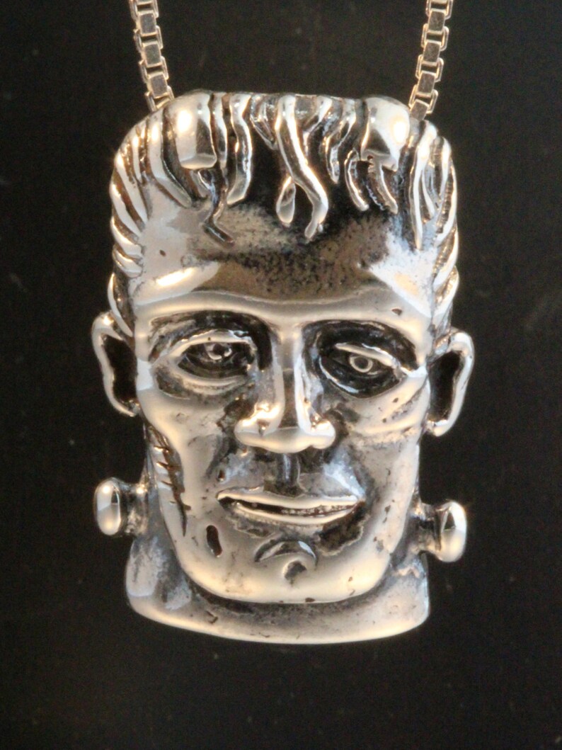 Frankenstein Necklace Frankenstein Jewelry Monster Jewelry Etsy