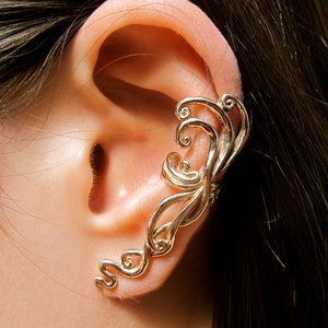 Ear Cuff Swirl Earring Spiral Earring Ear Wrap Bronze Siren's Song Ear Cuff Non Pierced Earring Non Pierced Ear Cuff Minimalist Ear Cuff