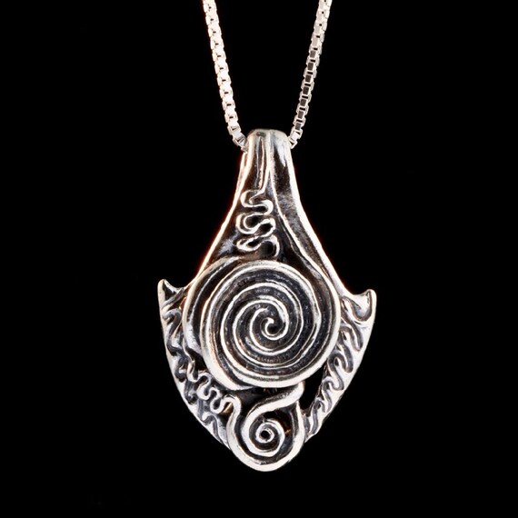 Silver Galaxy Necklace Spiral Galaxy Jewelry Abstract Jewelry Etsy