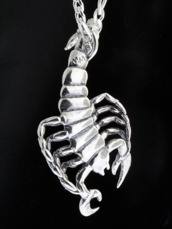 Scorpion shop pendant silver