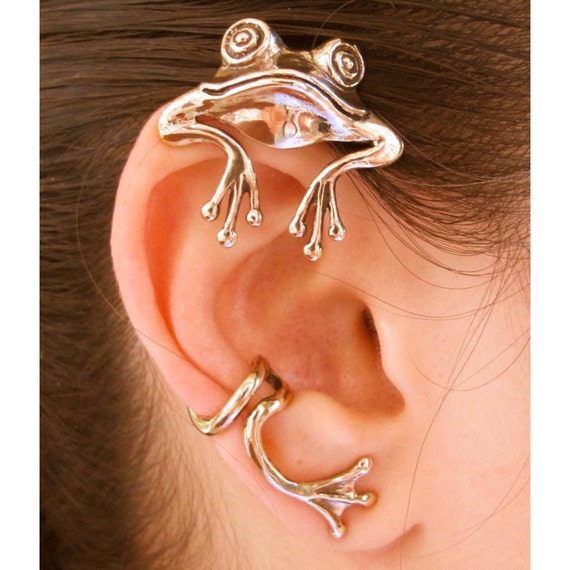 Frog ear outlet cuff earring