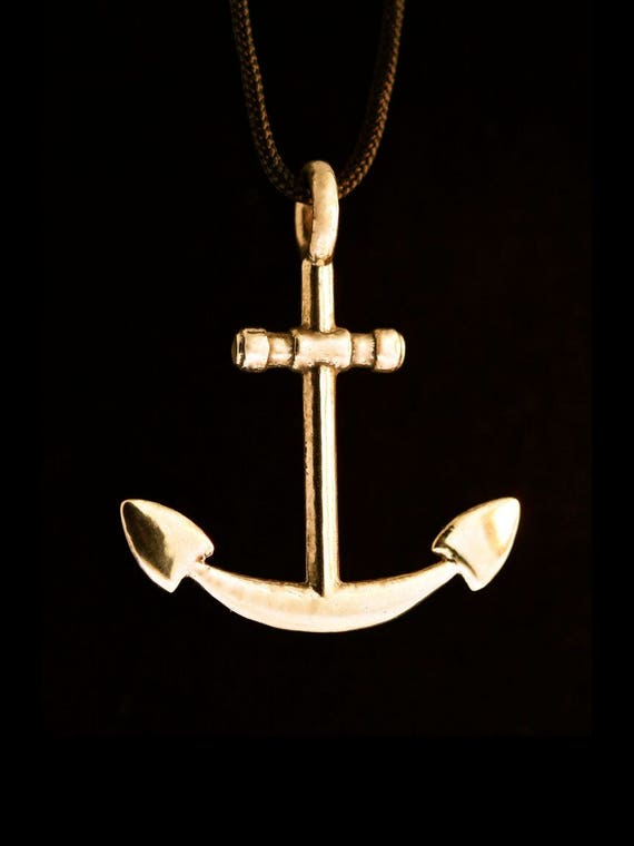 Collanina Uomo Collana Uomo Ancora E Bussola - Gioiello Nautico In Acciaio Inox Regolabile Ciondolo Nautico Uomo