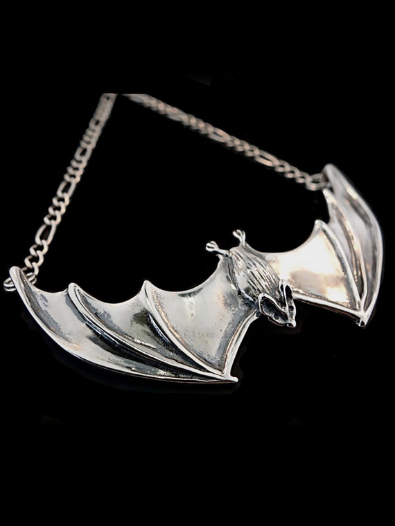 Silver Bat Necklace – Gorjess Jewellery