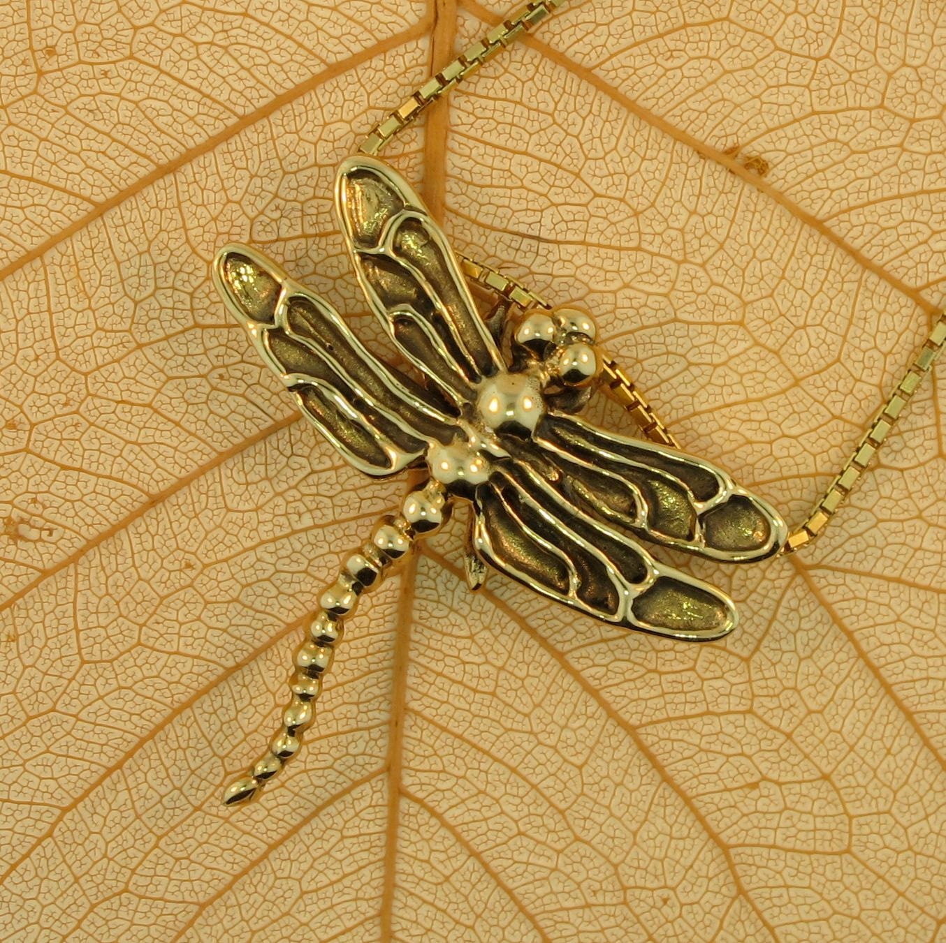 Necklace Large Dragonfly,2021 Brand New Fine Jewelry Europe 925