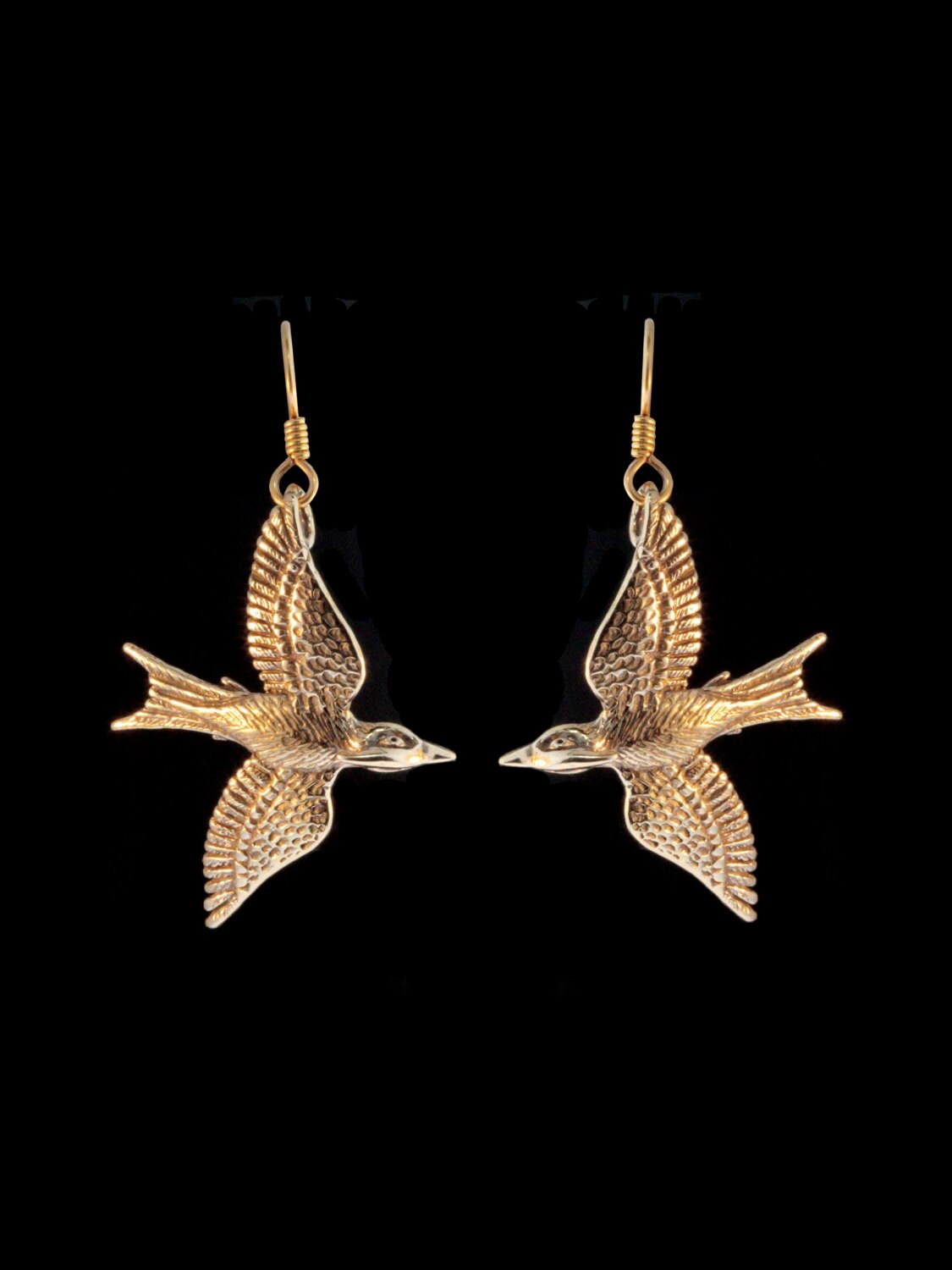 Boucles D'oreilles Longues Chaîne Avec Pendentifs Oiseaux Zirconium - Élégantes, Pour Soirée Ou Look Quotidien - 2