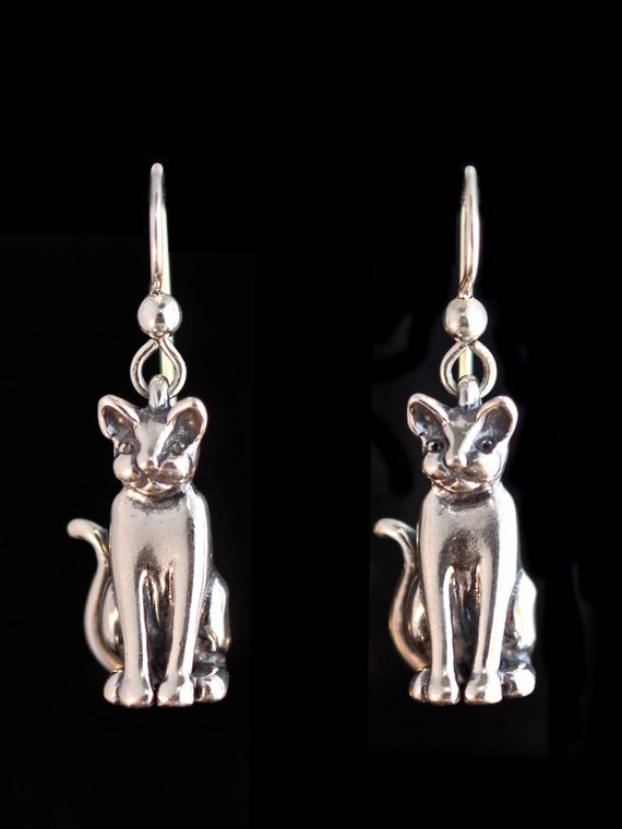 Orecchini Gatto Tigrato In Argento 925: Un Felino Da Portare Sempre Con Te!