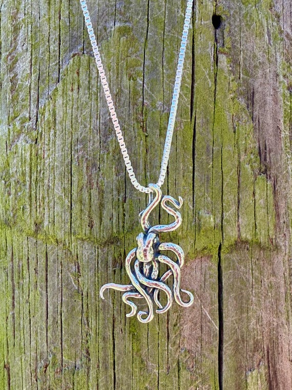 Sea Life - Octopus Charm - Sterling Silver - Ocean Lover Charm