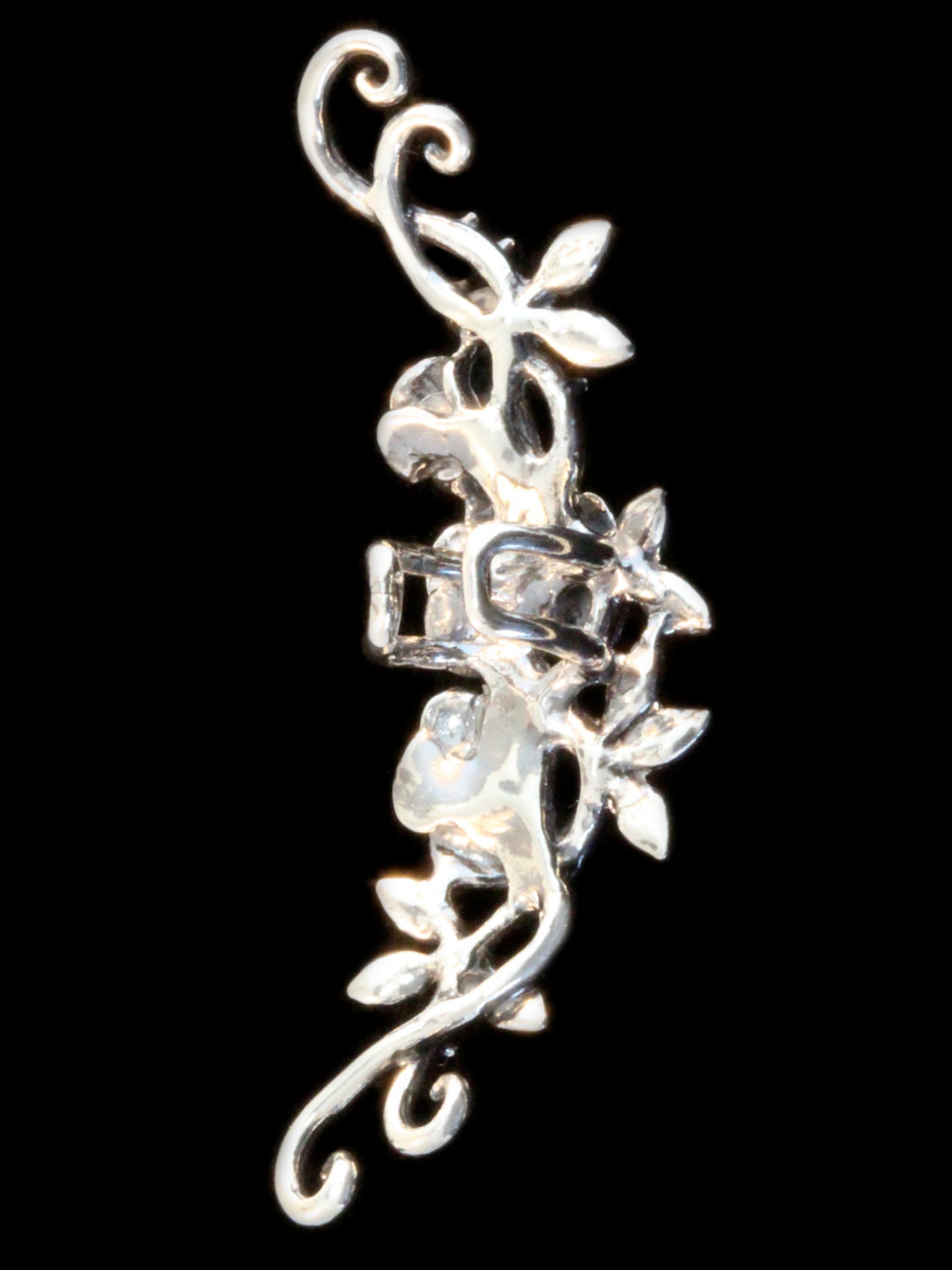 Flower Ear Cuff Valentines Day Gift Floral Ear Cuff Rose Ear Etsy