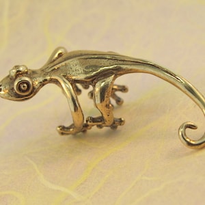 Ear Cuff Ear Wrap Lizard Earring Gecko Ear Cuff Bronze Lizard Jewelry Gecko Jewelry Non Pierced Earring Animal Jewelry Gecko Charm image 5