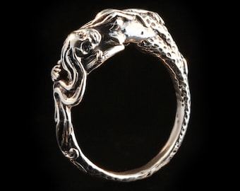 Mermaid Dream Ring - Sterling Silver - Siren’s Reverie Ring