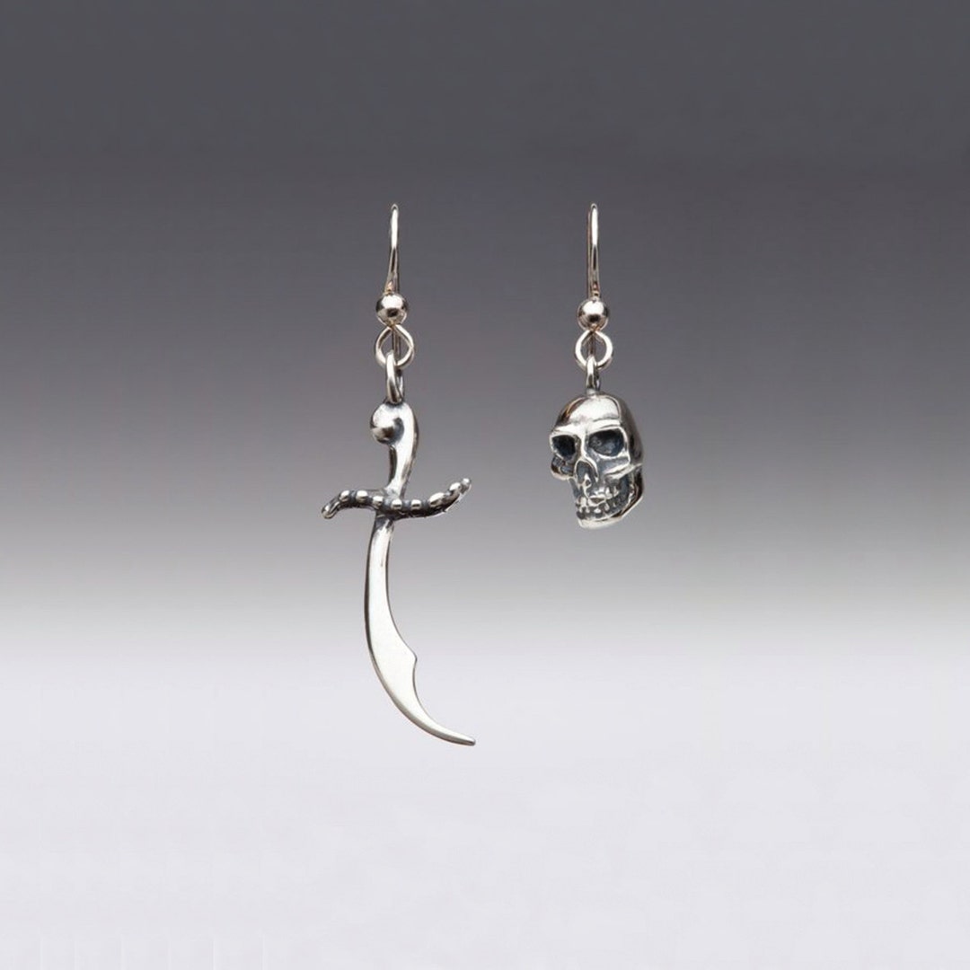NEWEI Acrylic Halloween Pirate Skull Earrings – Drop Dangle Fashion Jewelry For Women & Girls - View #8