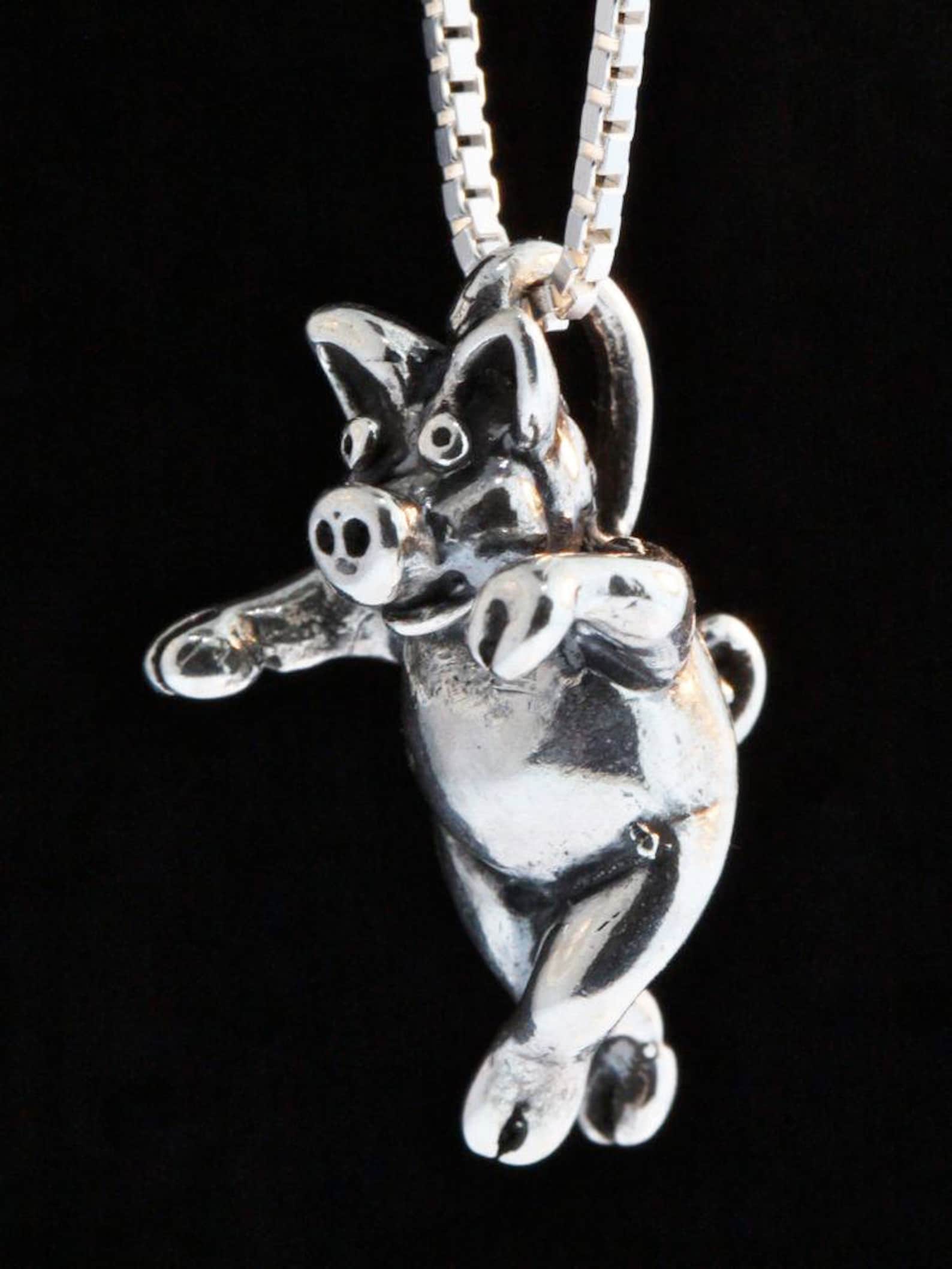 Three Little Pigs Charm Left Jig Pig Charm Silver Pig Charm - Etsy