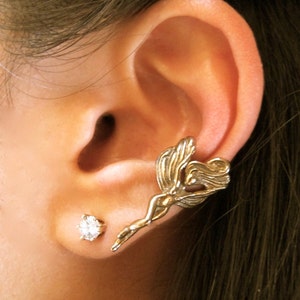 Fairy Ear Cuff Bronze Fairy Jewelry Fairy Earring Bronze Ear Cuff Non Pierced Earring Non Pierced Ear Cuff Bronze Ear Cuff Elf Ear Cuff
