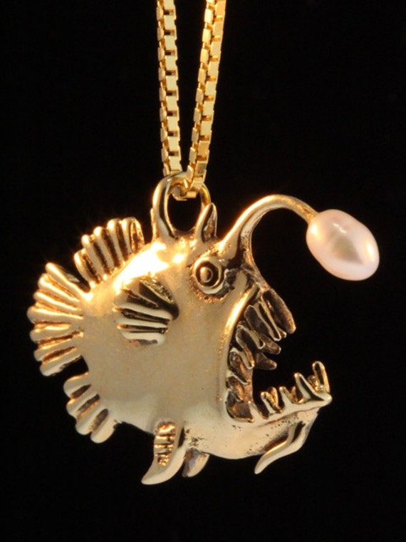 Buy Signed JJ Vintage Gold Fish Pendant Necklace Online in India - Etsy