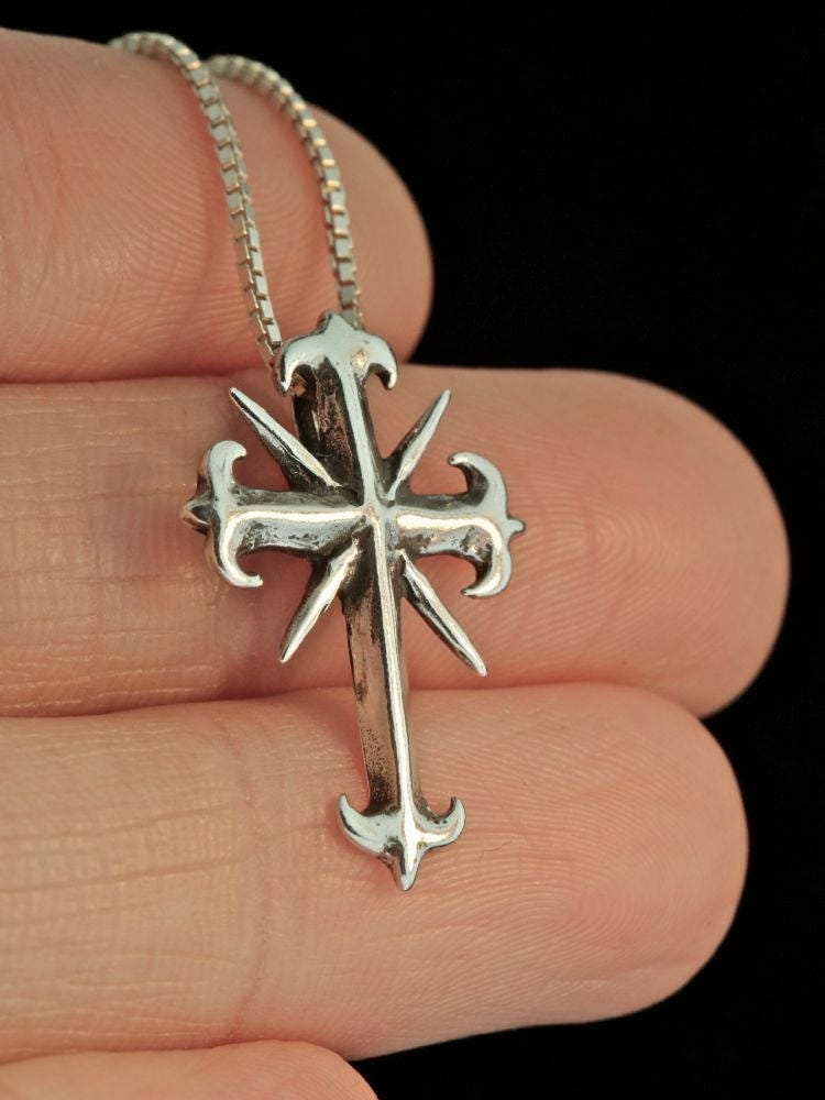 Gold Gothic Cross - 14k Gold - Marty Magic Store