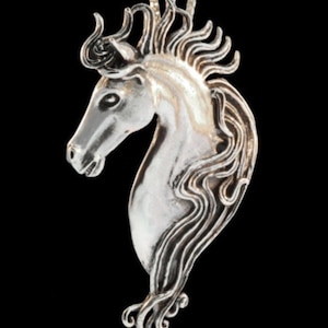 Pferd Halskette Silber - Spirit Horse Halskette - Sterling Silber Pferd Anhänger Schmuck - Silver Horse