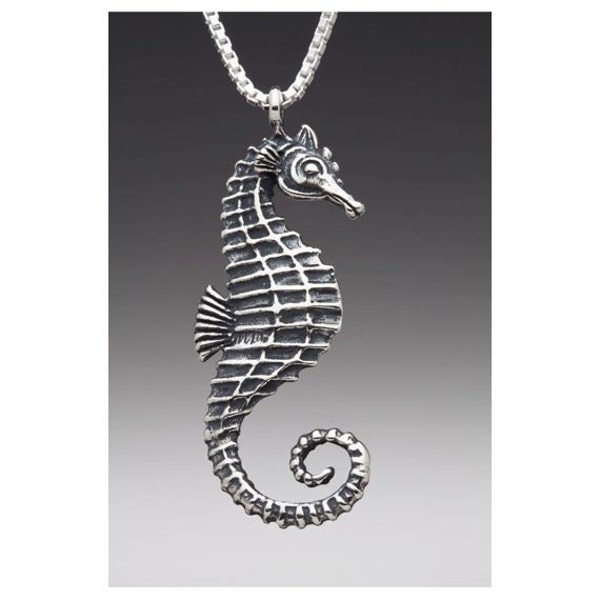 Collier hippocampe en argent breloque hippocampe pendentif hippocampe bijoux hippocampe bijoux hippocampe bijoux océan animal de l'océan