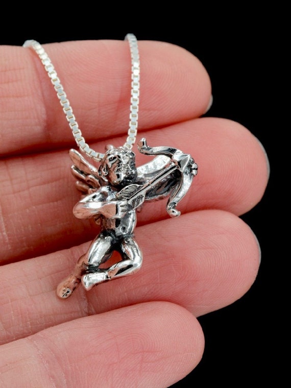 Cupid Cherub Charm - Sterling Silver - Valentine's Day Jewelry - Etsy