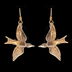 Vogel Ohrringe Bronze mocking Eichelhäher Ohrringe Vogelcharme Vogel Schmuck mocking Eichelhäher Schmuck Vogel Ohrringe Bronze Ohrhänger Tier Ohrhänger Federn