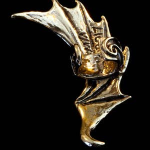 Dragon Ear Cuff Wing Ear Cuff Wing Earrings Dragon Jewelry Wing Jewelry Bat Wing Jewelry Bronze Bat Dragon Cuff Dragon Earring Ear Wrap image 4