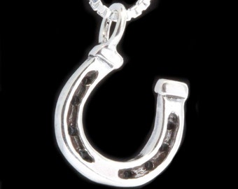 Horseshoe Necklace - Horseshoe Charm - Horseshoe Jewelry - Good Luck Horseshoe Necklace - Horse Jewelry - Good Luck Charm - Great Gift