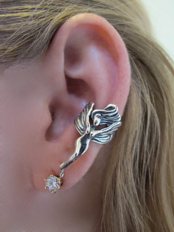 Small Fairy Slide Pendant Sterling Silver, Made in the USA Small Fairy Slide Pendant Sterling Silver, Made in the USA