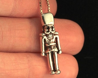 Christmas - Nutcracker Charm - Solid 14k Gold - Holiday Jewelry