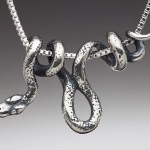 Holiday Gift Snake Gift Snake Snake Necklace Snake Pendant Vine Snake Necklace Snake Lover Serpent Jewelry Snake Jewelry Unique Necklace