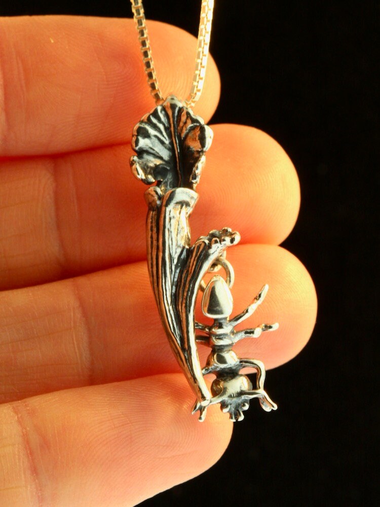 Pitcher Plant Necklace Carnivorous Plant Jewelry Venus