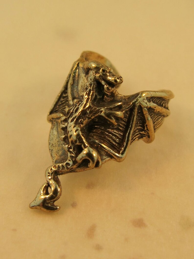 Dragon Ear Cuff Bronze Dragon Chevron Dragon Earring Dragon Etsy