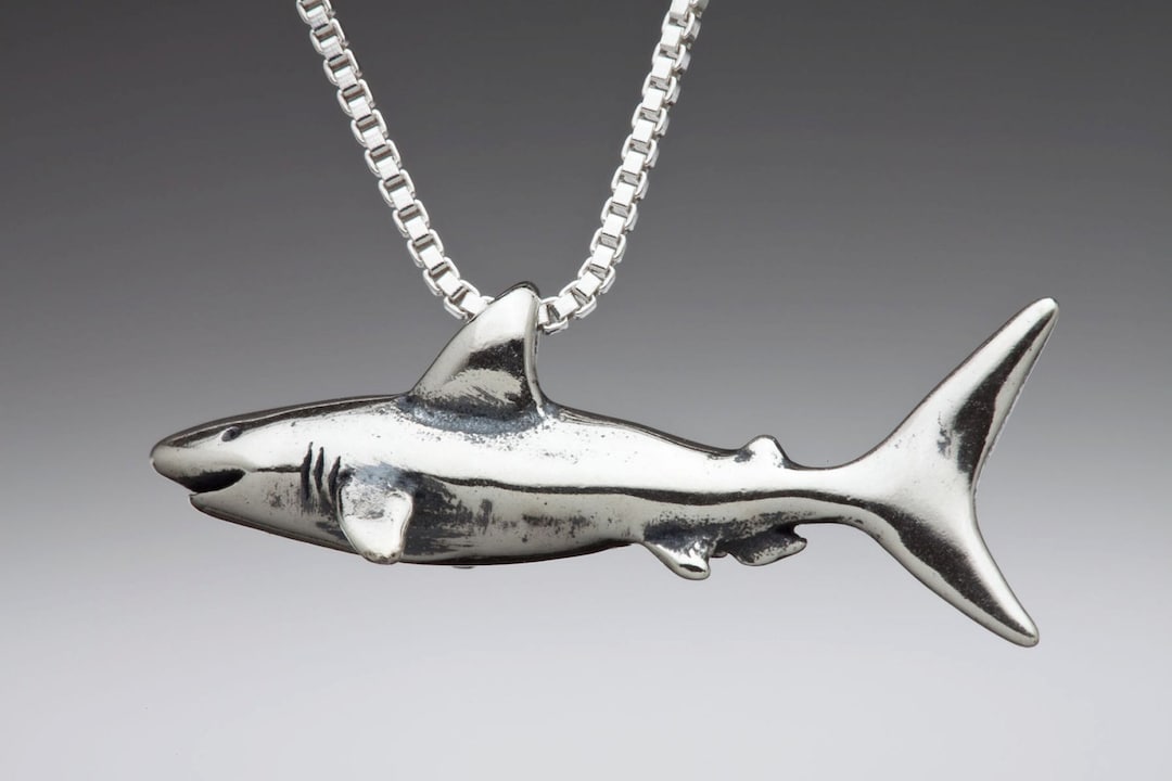 FashionJunkie4Life.com | Shark Charm Necklace in Sterling Silver