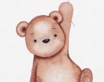 bear diaper raffle ticket