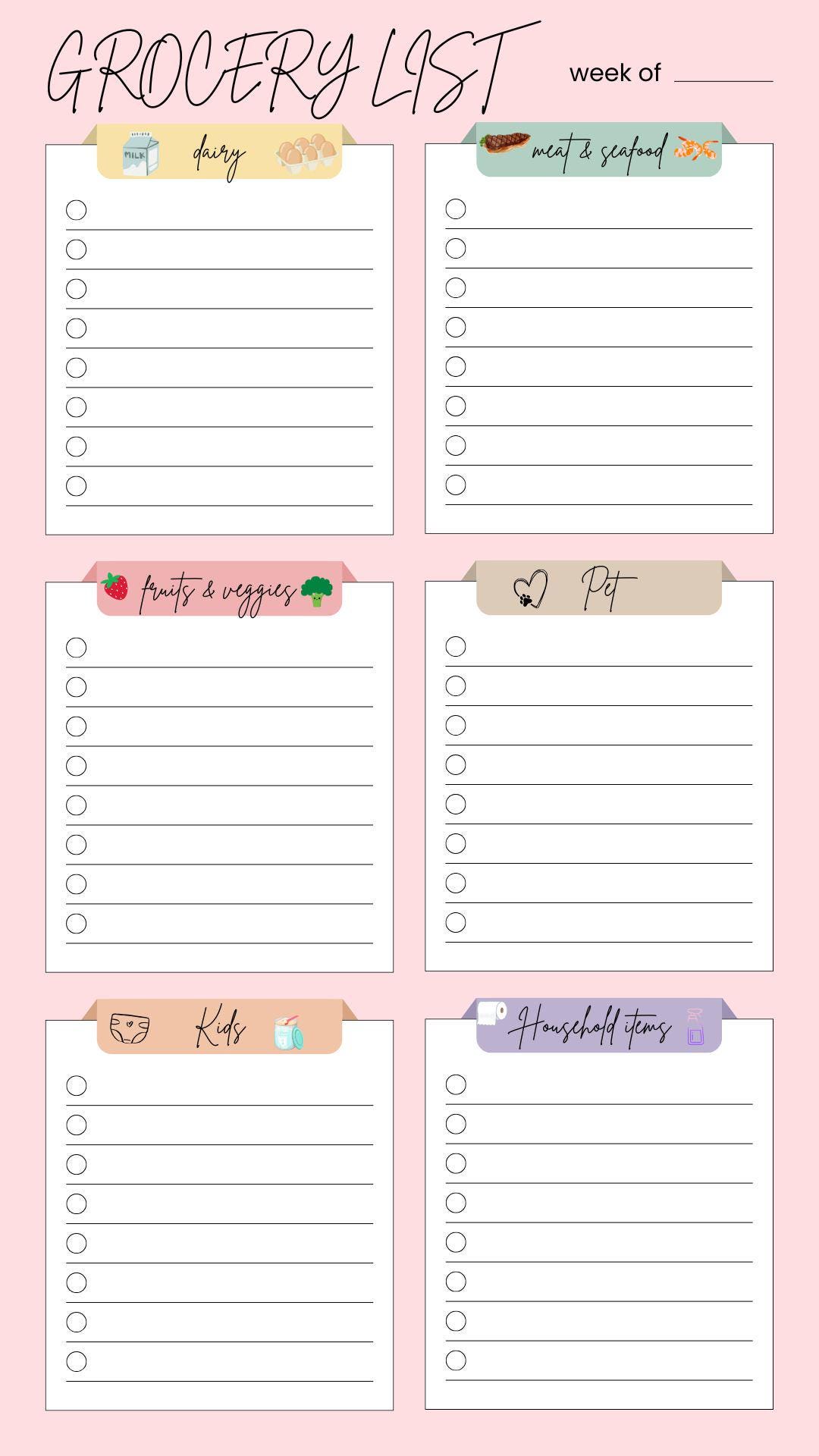 Grocery List