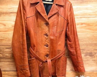 Vintage Wilsons Leather Jacket M 90s M.julian Lined Brown - Etsy