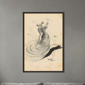 Salvador Dali, Dali Canvas Decor, Dancers Wall Art, Gift for Couple, Dali Poster Decor, Wall Hanging Art, Framed Canvas Art, Home Decor Art