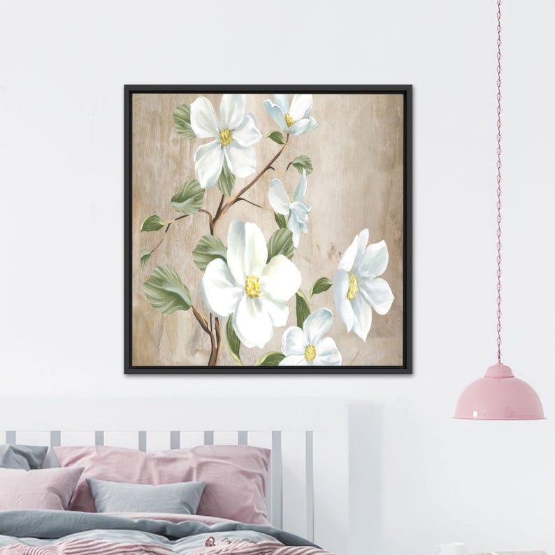 Daisy Flowers Art, White Daisy Wall Decor, Bridesmaid Gifts, Botanical