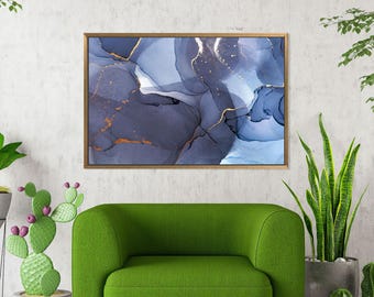 Lienzo de mármol morado: decoración de pared abstracta de lujo