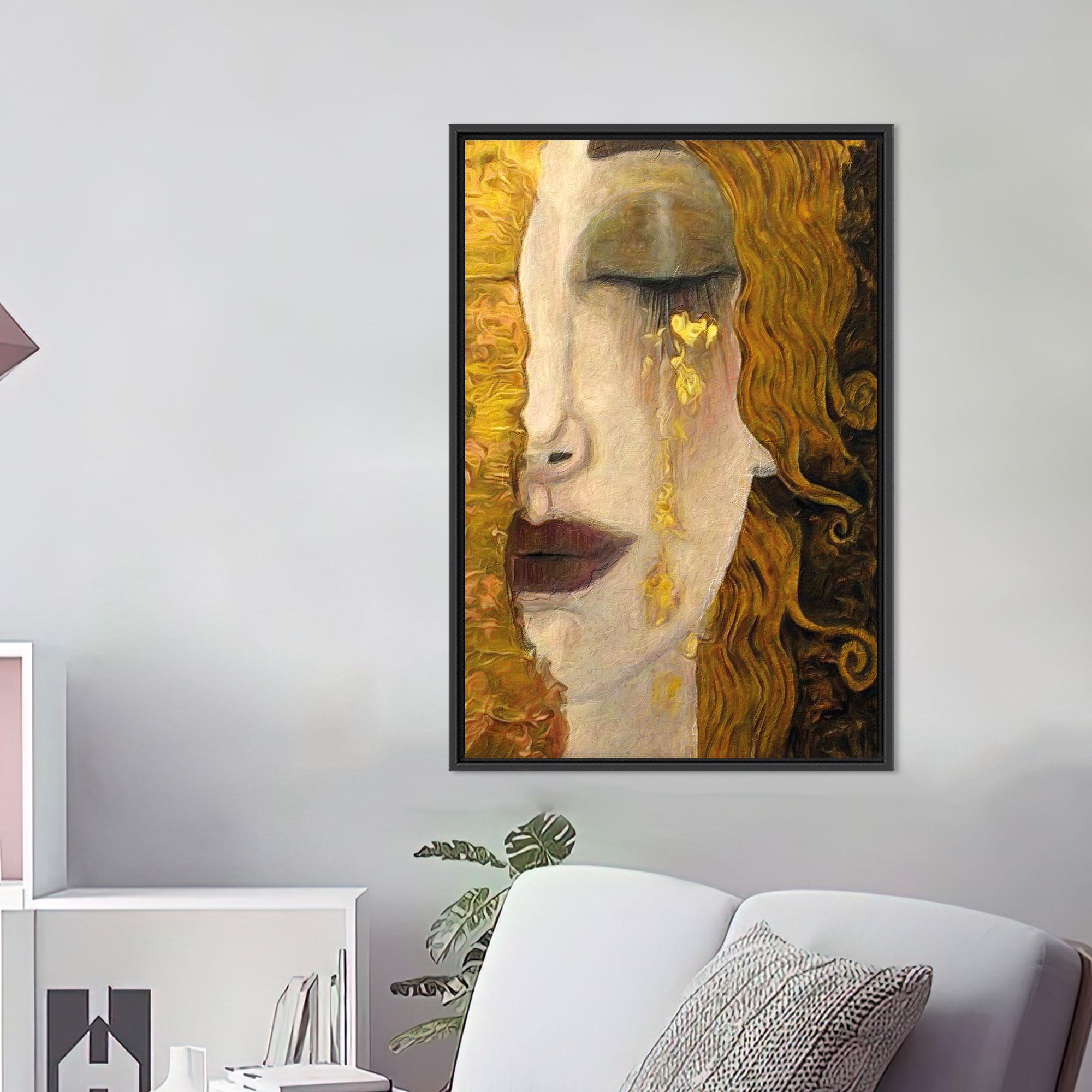 Gustav Klimt 'golden Tears' Canvas Print - Framed Wall Art - Etsy
