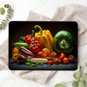 Nutritious Foods Serving Board, Modern Chopping Board, Vegetables Cutting Board, Farm Cutting Board, Custom Chopping Board,
