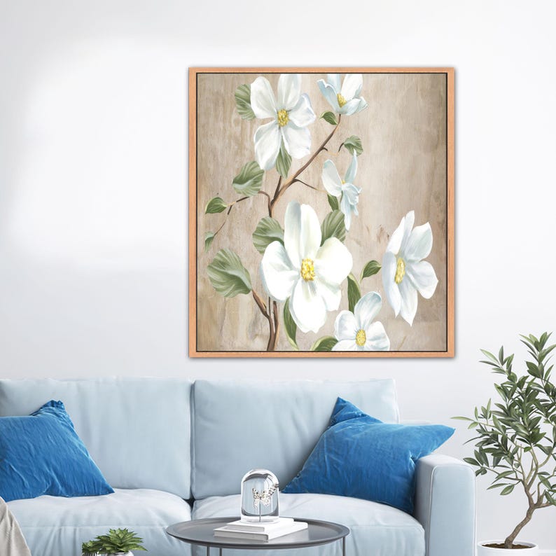 Daisy Flowers Art, White Daisy Wall Decor, Bridesmaid Gifts, Botanical