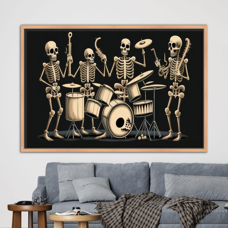 Man Cave Canvas Print, Bridesmaid Gifts, Music Canvas Art, Abstract