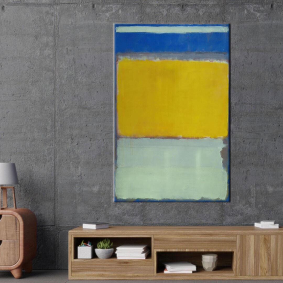 Abstract Color Block Canvas Art: Modern Geometric Print - Etsy