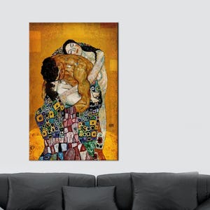 Gustav Klimt Artwork, Klimt Family Art Canvas, Gustav Klimt The Family Canvas Poster, Reproduction Canvas Poster,