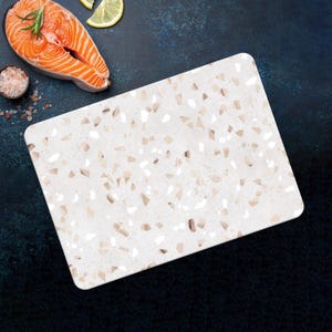 Terrazzo Pattern Chopping Board, Faux Terrazzo Chopping Board, Soft Tones Chopping Board, Modern Chopping Board,