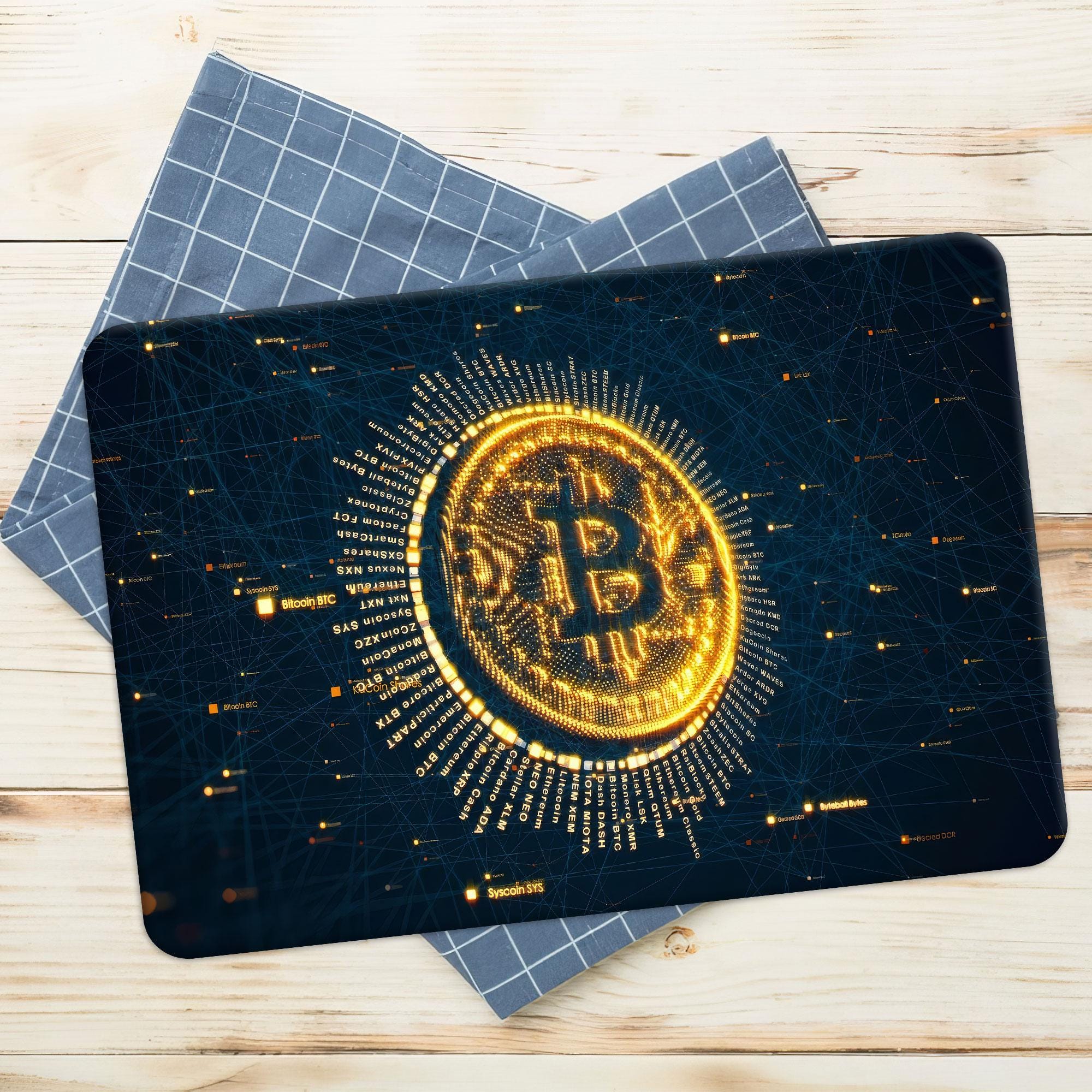 Bitcoin Tempered Glass Cutting Board: Crypto Art Cheese Board - Etsy