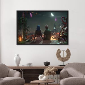 Tal vez en otra vida, arte de pared en lienzo, decoración de póster digital, decoración de pared LOL, lienzo moderno, regalo para amantes de los juegos, regalo para él, póster arcano