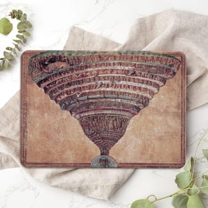 Tagliere Mappa dell'Inferno, Tagliere Riproduzione, Tagliere Divino, Tagliere da portata moderno, Tagliere da portata personalizzato,