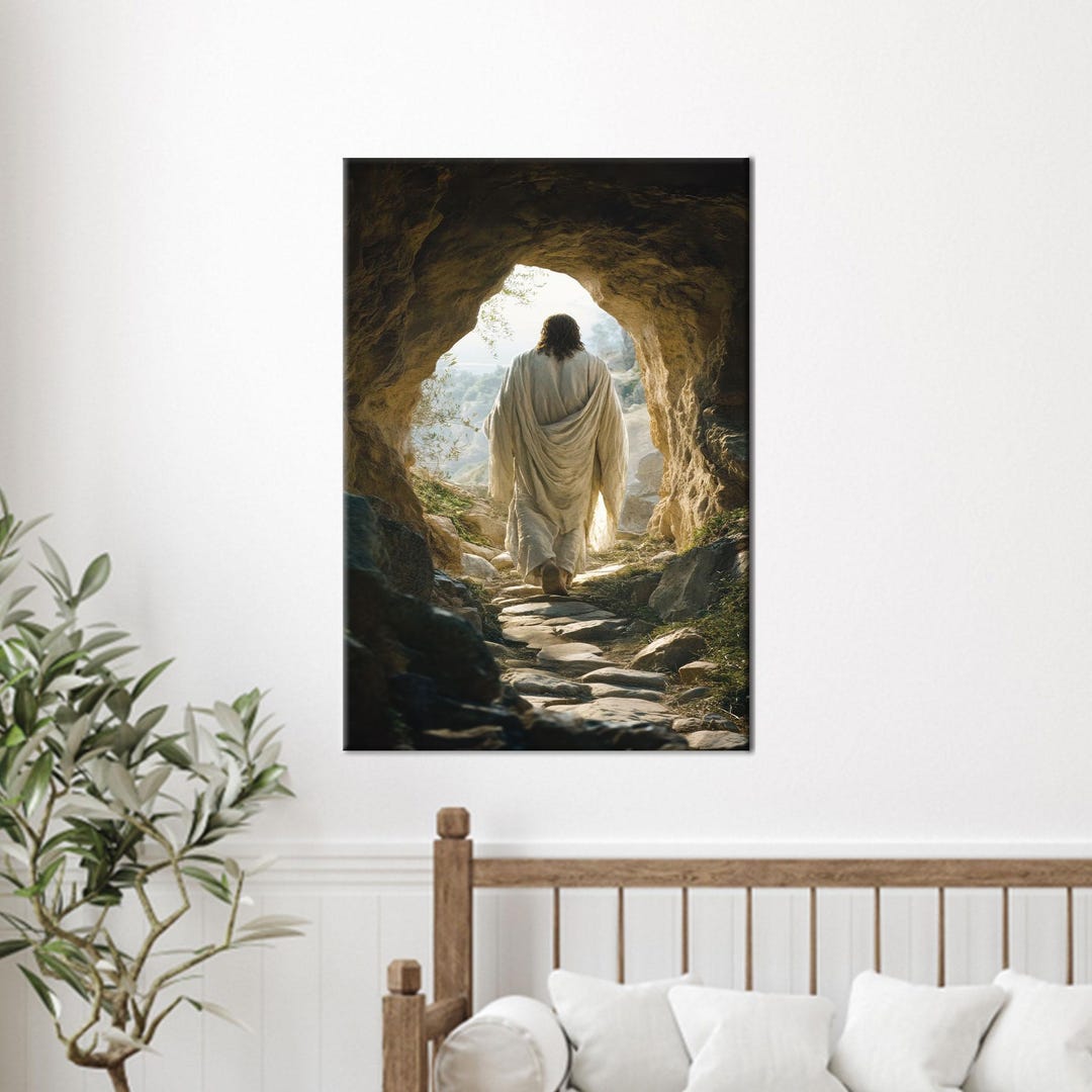 Jesus Resurrection Canvas Art: Christian Religious Wall Decor - Etsy