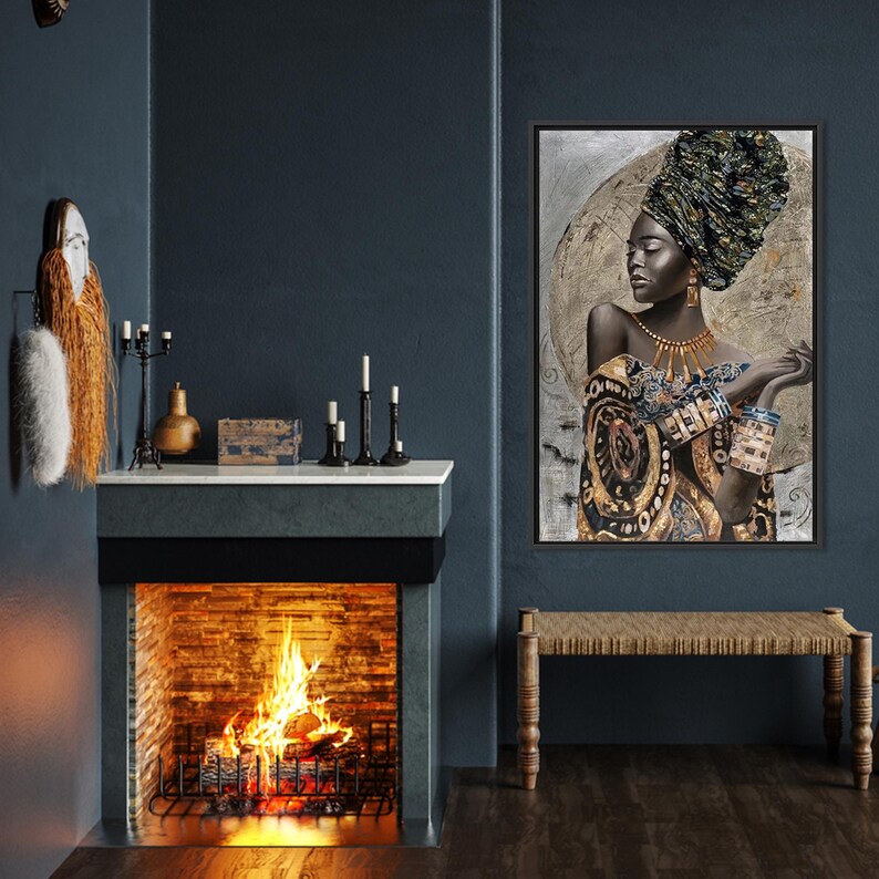 Ethnic 3D Canvas, Personalized Gift, Christmas Gifts, Girl Room 3D