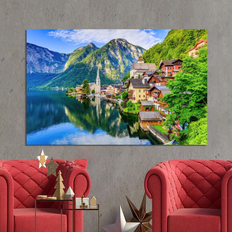 Forest Art, Personalized Gift, Lake Wall Art, Gift for the Home, View